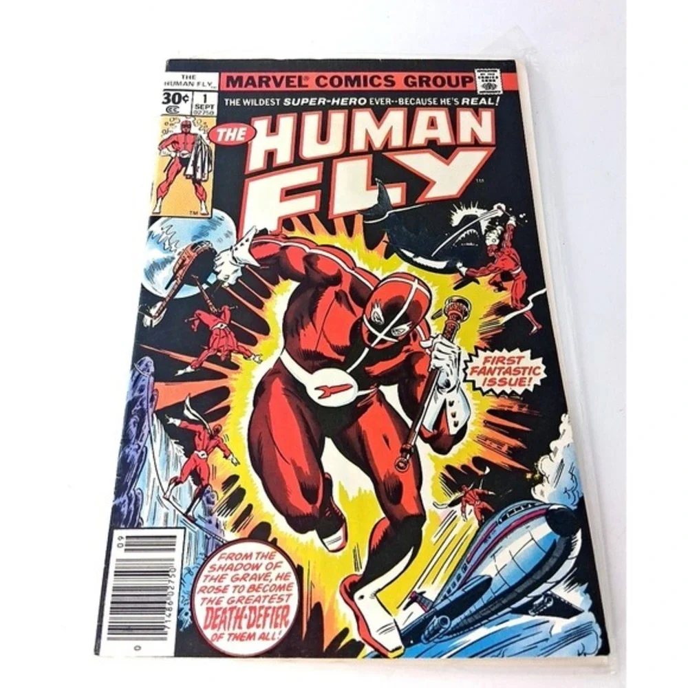 The Human Fly #1 Sep 1977 Bronze Age Marvel Comics - Bagged and Boarded! Vintage